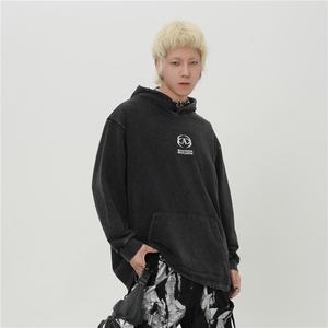 水洗炒色卫衣男2025新款美式潮牌连帽卫衣外套 1015-WY370-P95图片