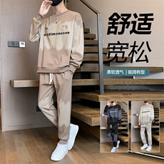 TH887-P70男生印花套装学生宽松卫衣青少年上衣大童裤子整套，男装休闲套装，星座507A（原星座306B-2）