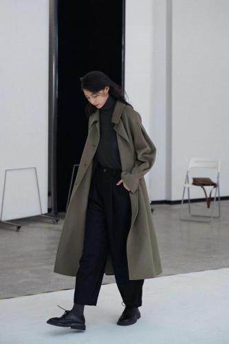 【安素尚】双面大衣，精致优雅简约时尚，女装，安素尚