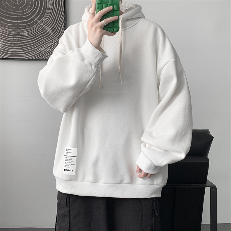 WY2045-P35纯棉连帽卫衣男大码运动帽衫宽松薄外套男,男装卫衣,电商A040