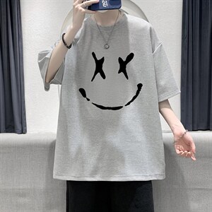 HT73190-P22 华夫格t恤男短袖男大码五分袖 大皂风图片