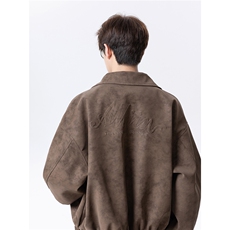 秋冬钢印扎染皮夹克外套男D309B-JK01-P90控128，男装夹克，电商D309B