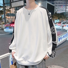 2025春季新款潮牌撞色拼接重磅圆领卫衣A068-MLWY22-TP35，男装卫衣，电商A068