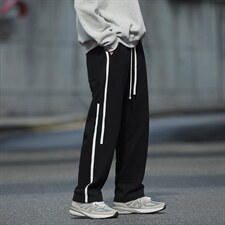 22/秋冬新款港风运动裤潮牌休闲裤潮流男裤直筒裤子男士K3320，男装休闲裤，星座815-2