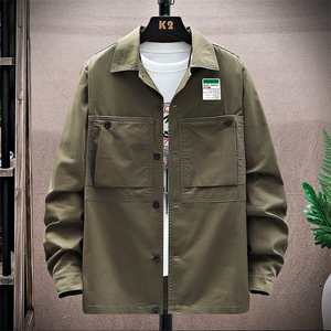 衬衣男新款纯棉工装翻领休闲时尚长袖衬衫XZ310B-3-CY806-P58图片