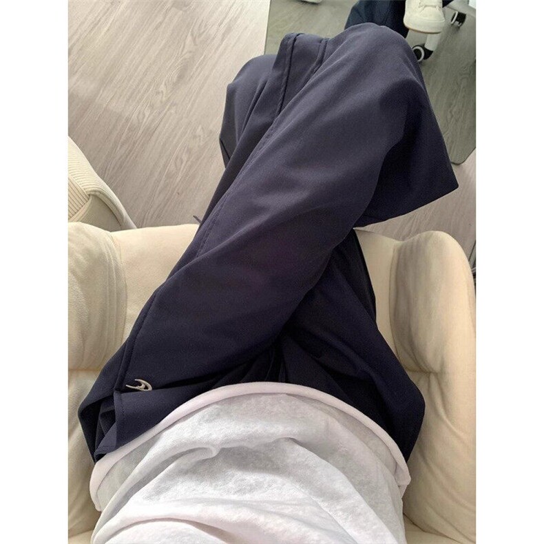 美式工装裤男女新款抽绳显瘦宽松休闲阔腿裤男LB6266-P38加绒45,男装休闲裤,星座1008