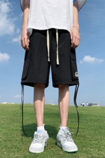 港风23新款夏季时尚百搭宽松工装大口袋短裤五分裤A6261P40控58，男装牛仔裤，电商A268A
