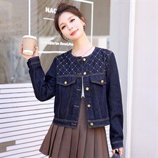 小个子设计感牛仔外套女2025秋季新款时尚高级感百搭上衣短外套，女装牛仔外套，意芙