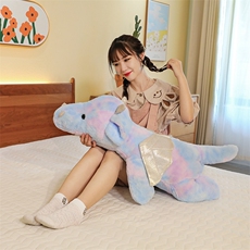 艾乐优网供 炫彩小飞龙抱枕睡眠恐龙礼物生日兑换