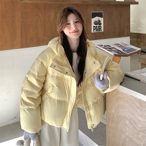 新款黄色连帽90羽绒服2C309-7730P295K428图片