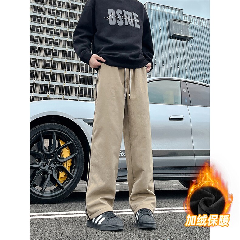A178-5036A-特P45限价79加绒三防面料秋冬季三条杠裤子,男装休闲裤,电商A178