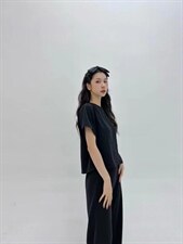 黑色极简懒人套装，女装职业装，HE