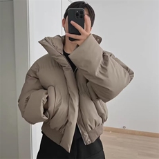 1506-1/MY10/P100[网图现货]抖音男女棉服PU皮棉衣外套，男装棉衣，星座1506-1