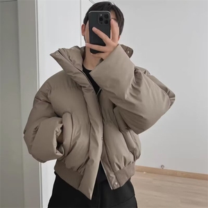 1506-1/MY10/P100[网图现货]抖音男女棉服PU皮棉衣外套图片