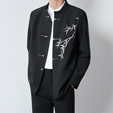 1506A/GW470/P64风刺绣新中山装高级感春秋中式唐装立领西服，男装西服，星座1506A
