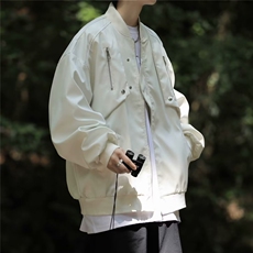 夹克外套男女高街春季新款复古宽松百搭设计潮牌棒球服LS95-P68，男装夹克，星座1109-3