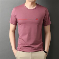 夏季2023新款短袖体恤中年爸爸男装百搭商务休闲圆领上衣，男装T恤，电商B212（原钱塘6029）