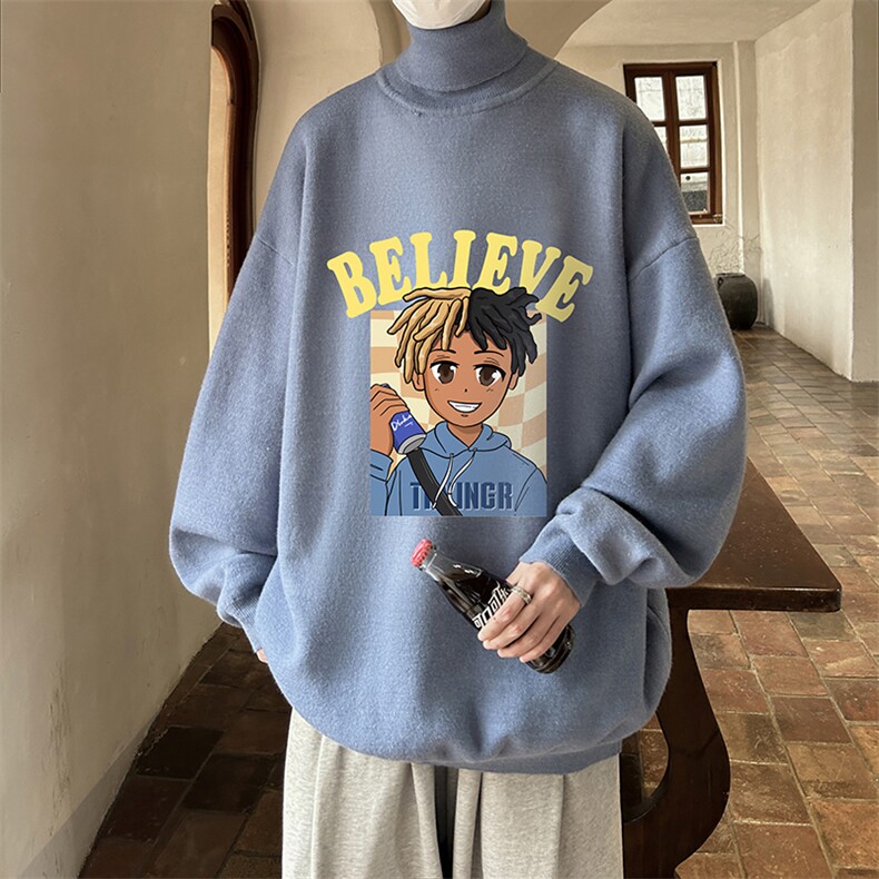 控68高领毛衣男士大码内搭毛线衣男GM45271-P45加绒款-P65,男装针织衫/毛衣,电商A040