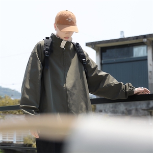 双层夹克男韩版潮流拼色2026春秋季新款ins宽松百搭外套W3222-P55图片