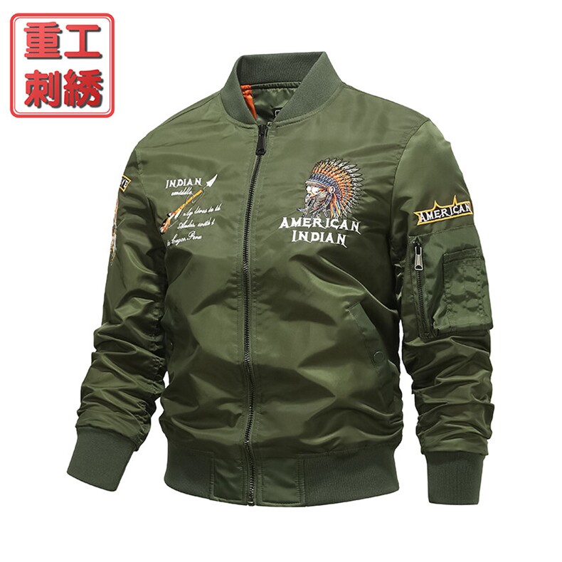 美式潮牌宽松版型飞行服时尚潮牌户外运动休闲加棉,男装夹克,星座210-5(原414-2)