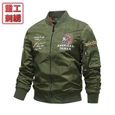 美式潮牌宽松版型飞行服时尚潮牌户外运动休闲加棉，男装夹克，星座210-5(原414-2)