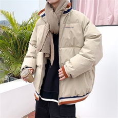 2023冬季加厚情侣装棉衣男外套立领棉服韩版宽松棒球服W5810-P67，男装棉衣，星座512-2
