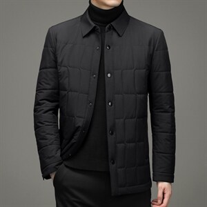 新款冬季加厚休闲棉衣中老年夹克男装爸爸装棉服HM6623-P175，男装棉衣，电商B212（原钱塘6029）