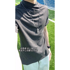 XZ809A/GGD01/P35/控48索罗那冰丝情侣半高领T恤，男装T恤，星座809A(原222-1)