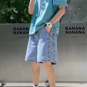 夏季男士腰果花牛仔短裤 百搭休闲牛仔五分裤 A125-DK18-P38图片