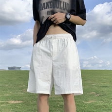 得物直播2023新款纯色刺绣短裤宽松卫裤沙滩裤DK310-特批15，男装休闲裤，星座718-1