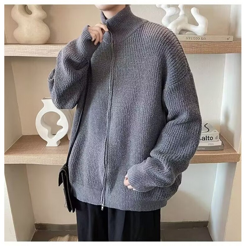 F448P55秋冬新款男女同款毛衣外套时尚宽松日系,男装针织衫/毛衣,星座512-6