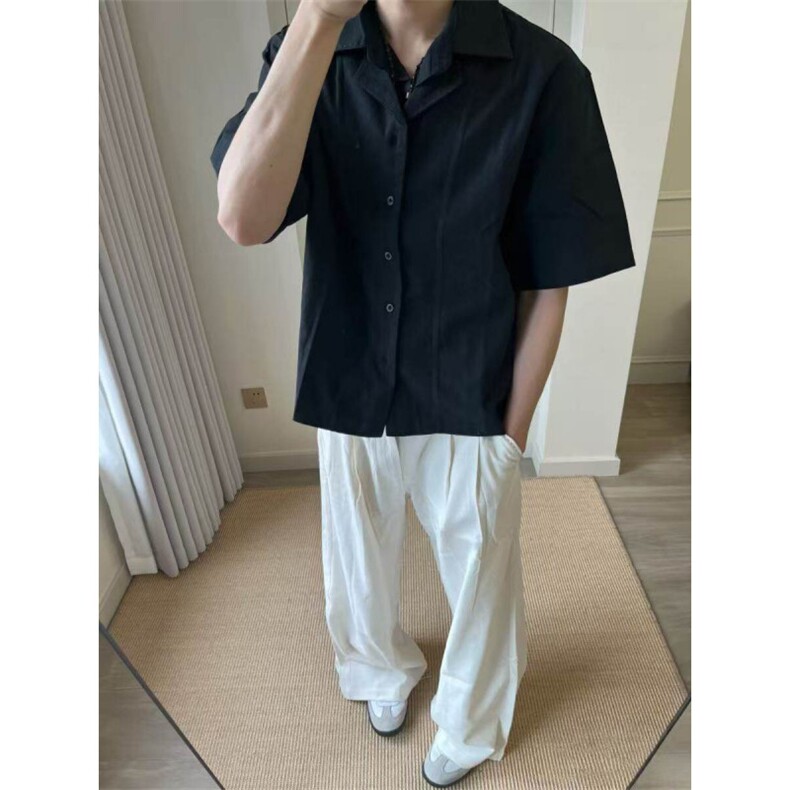 现货~手缝线莱赛尔亚麻透气休闲西裤长裤夏K25027批55，男装西裤，星座1004-6