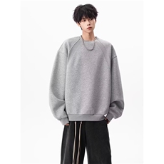 圆领加绒卫衣男2025新款春秋冬长袖宽松休闲重磅上衣外套WYQ105，女装短外套，星座516A