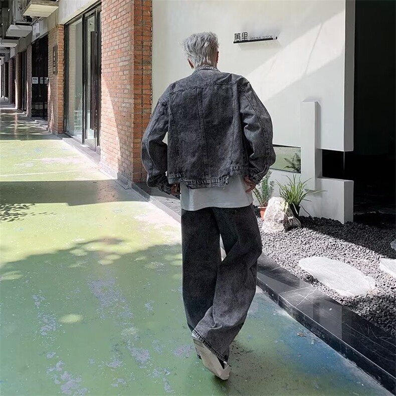 秋季新款美式复古夹克水洗外套JK5522P75裤KC1110价格52,男装夹克,星座1116-2