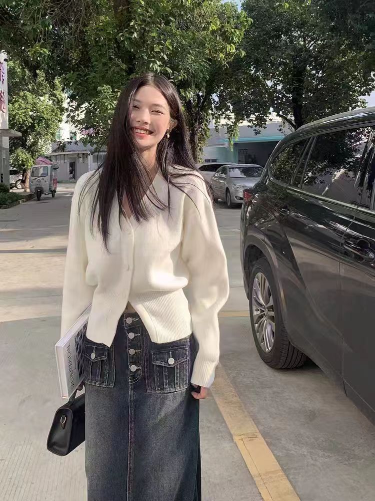 时尚百搭春秋短款开衫女装羊毛衫显瘦修身针织外套气质淑女必备,女装羊毛衫,泰沅羊绒