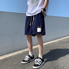 冰丝短裤男士大码宽松休闲五分裤男运动中裤MK37397-P15，男装休闲裤，电商A040