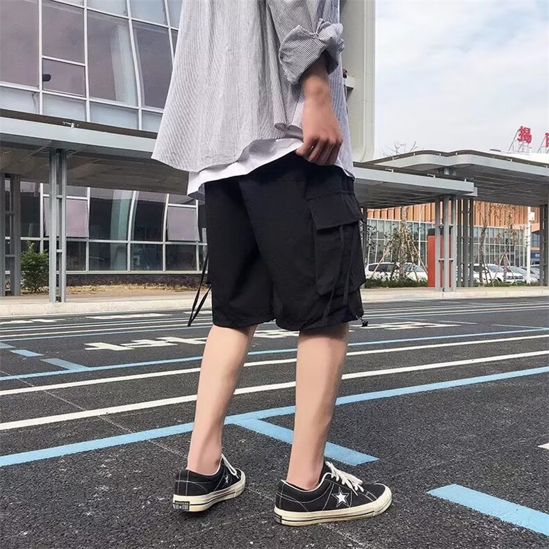 工装短裤男韩版潮大口袋2023春秋新款ins宽松百搭休闲裤K3377-P26,男装休闲裤,星座412-3