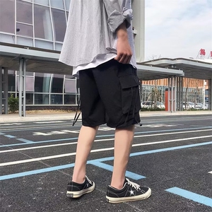 工装短裤男韩版潮大口袋2023春秋新款ins宽松百搭休闲裤K3377-P26图片