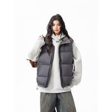 90%绒新标有报告短款宽松羽绒服马甲上衣Y981/P210现货，男装羽绒服，星座202-3