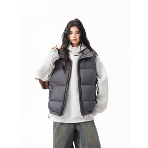90%绒 新标有报告短款宽松羽绒服马甲上衣 Y981/ P210 现货图片