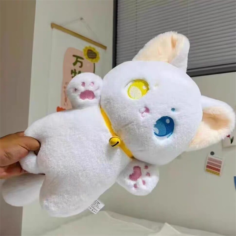 异瞳白猫，硕然毛绒玩具