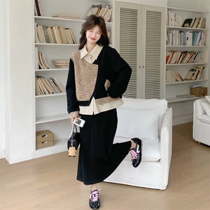 26春新款现-慵懒风假两件减龄拼接两件套2617-P175K288图片