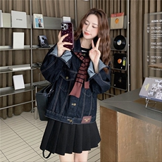 有货披肩牛仔外套两件套2C090-8912-P145-K198，女装短外套，2C090