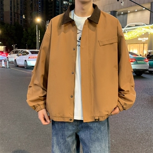 美式复古翻领外套男士秋季新款休闲高端行政夹克JK02560-P85图片