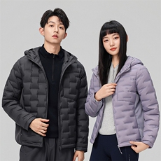 新款90绒子轻薄情侣装羽绒服秋冬男女款连帽轻薄羽绒服外套，男装羽绒服，钱塘723