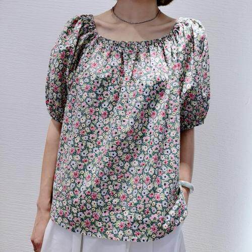 棉布印花小衫，女装，唯她