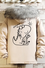MM48172-P130冬季大毛领衣男士大码加厚袄男服砖墙，男装棉衣，电商A040A