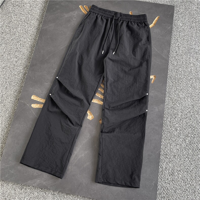 新款夏季宽松休闲直筒裤纯色百搭-LK80100-特批35,男装休闲裤,电商A061