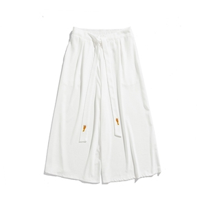 夏 风休闲宽松阔腿裤飘逸汉服冰丝直筒裤宋裤情侣潮 K332/P85图片