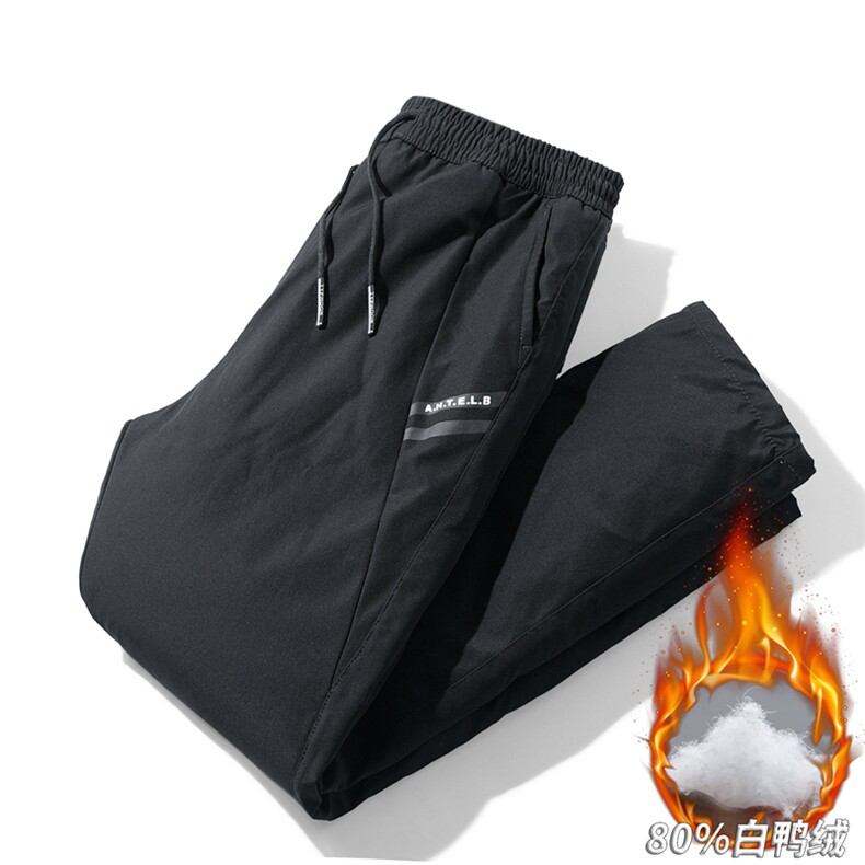 冬季羽绒裤男女加厚御寒防风白鸭绒保暖裤K06653-P105，男装棉裤，星座308B-2